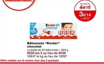 Monoprix Bâtonnets offre