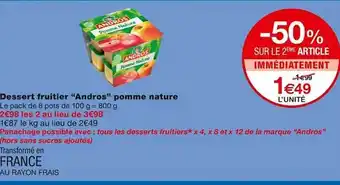 Monoprix Dessert fruitier offre