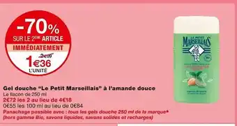 Monoprix Gel douche offre