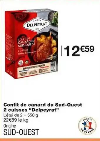Monoprix Confit de canard du sud-ouest 2 cuisses offre