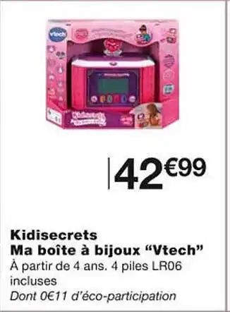 Kidisecrets ma boîte à bijoux