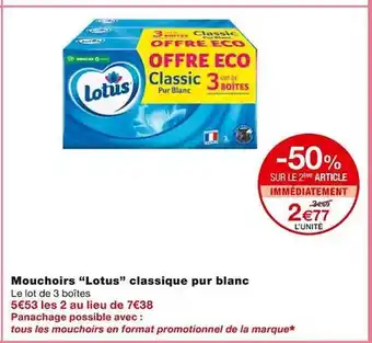 Monoprix Mouchoirs offre