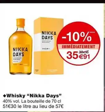 Monoprix Whisky offre