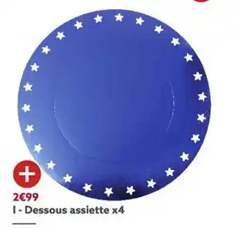 Gifi Dessous assiette x4 offre