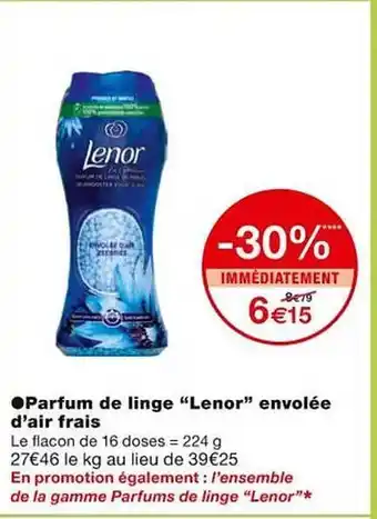 Monoprix Parfum de linge offre