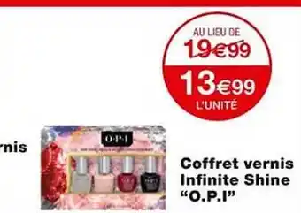 Monoprix Coffret vernis infinite shine offre
