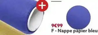 Gifi Nappe papier bleu offre