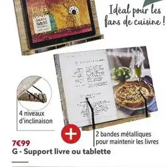 Gifi Support livre ou tablette offre