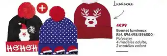 Gifi Bonnet lumineux offre