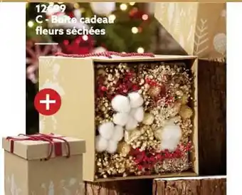 Gifi Boîte cadeau fleurs séchées offre