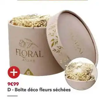 Gifi Boîte déco fleurs séchées offre