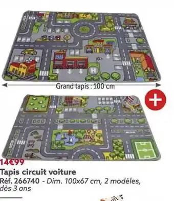 Tapis circuit voiture