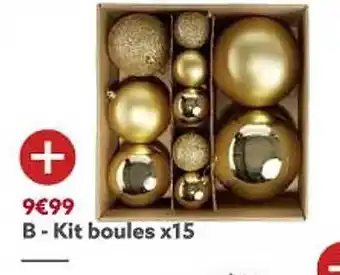 Gifi Kit boules x15 offre