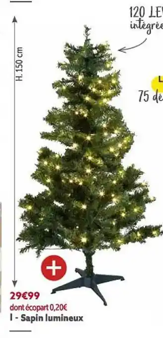 Gifi Sapin lumineux offre