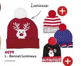 Gifi Bonnet lumineux offre