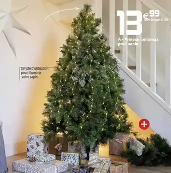 Gifi Anneau lumineux pour sapin offre