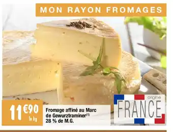 Migros Fromage Affine Au Marc De Gewurztraminer 28 % De M.G offre