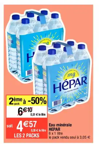 Migros Eau Minerale hepar offre