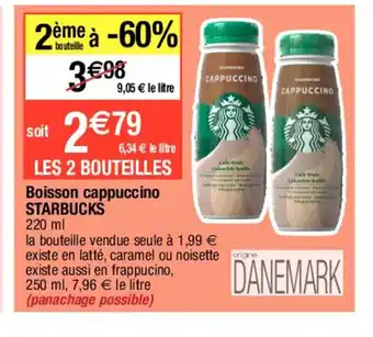 Migros Boisson Cappuccino Starbucks offre
