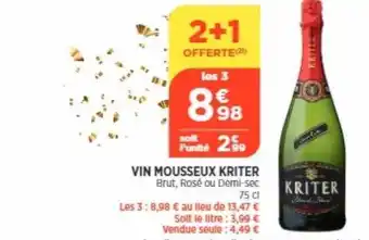 Vin mousseux kriter