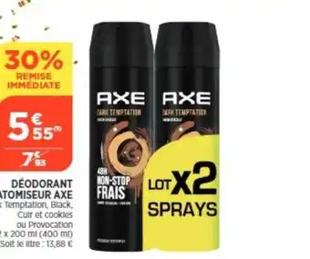 Bi1 Déodorant atomiseur axe offre