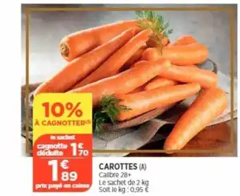 Bi1 Carottes offre