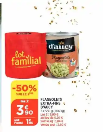 Bi1 Flageolets extra-fins d'aucy offre