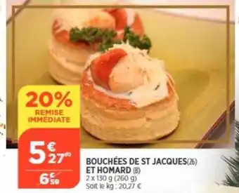 Bi1 Bouchées de st jacques et homard offre