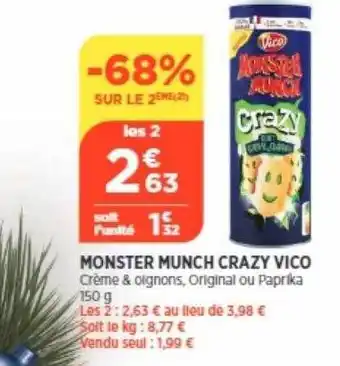 Bi1 Monster munch crazy vico offre