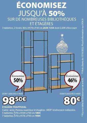JYSK Étagère trappedal offre