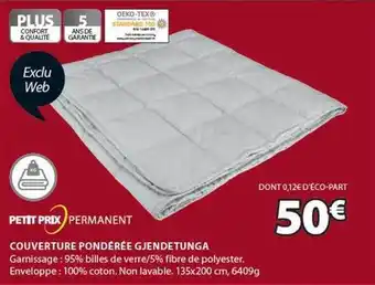 JYSK Couverture pondérée gjendetunga offre