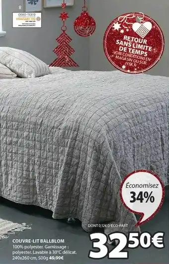 JYSK Couvre-lit ballblom offre