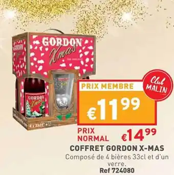 Trafic Coffret gordon x-mas offre