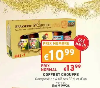 Trafic Coffret chouffe offre