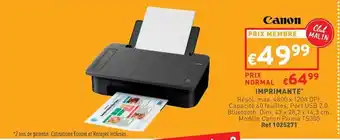 Trafic Imprimante canon offre