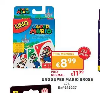 Trafic Uno super mario bross offre
