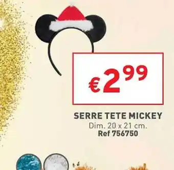 Trafic Serre tête mickey offre