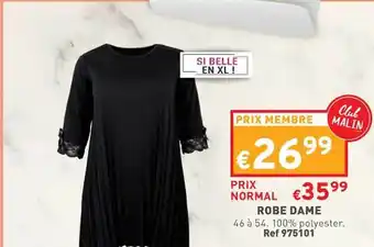 Trafic Robe dame offre