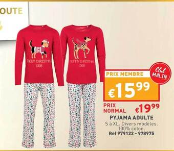 Trafic Pyjama adulte offre