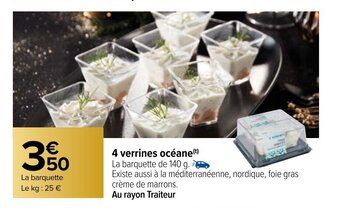 Carrefour 4 verrines océane offre