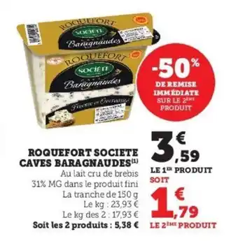 Roquefort societe caves baragnaudes