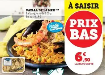 Super U Paella de la mer offre