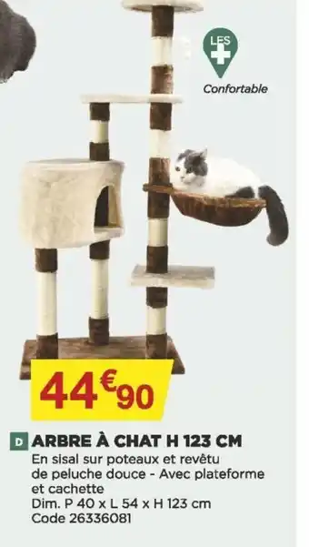 Bricomarché Arbre à Chat H 123 CM offre