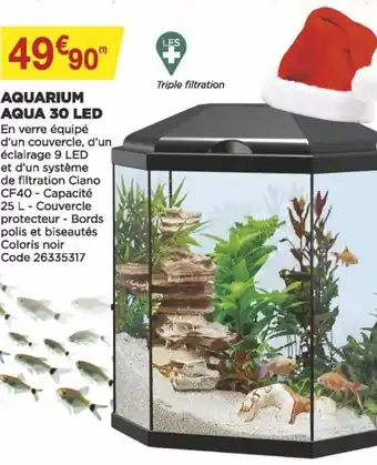 Bricomarché Aquarium Aqua 30 LED offre