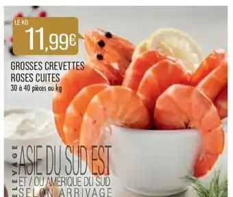 Match Grosses Crevettes Roses Cuites offre