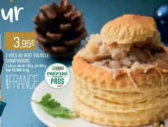 Match 2 Vols au Vent Volaille Champignons offre