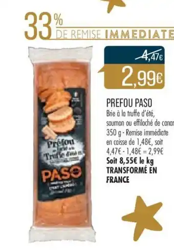 Match Prefou Paso offre