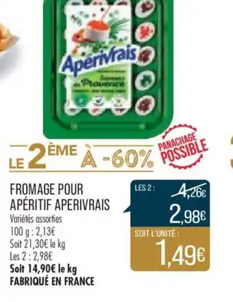 Match Fromage Pour Apéritif Aperivrais offre
