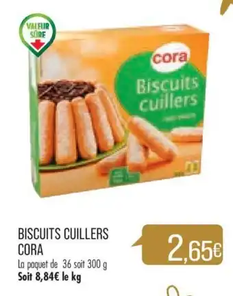 Match Biscuits Cuillers Cora offre