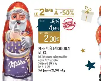 Match Père Noël en Chocolat Milka offre